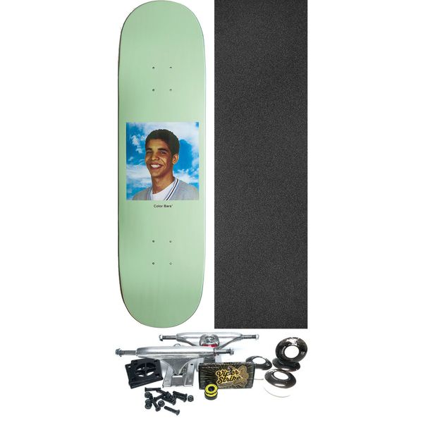 Color Bars Skateboards Degrassi Yearbook Mint Skateboard Deck - 8.38" x 32" - Complete Skateboard Bundle